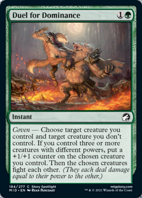 Duel for Dominance (Innistrad: Midnight Hunt) Near Mint - Nick Nack's Full Frontal Attack