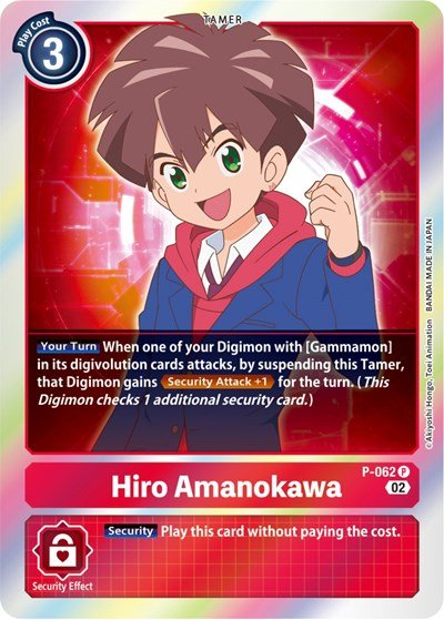 Hiro Amanokawa P - 062 (Resurgence Booster Reprint) (Resurgence Booster) Near Mint Foil - Nick Nack's Full Frontal Attack