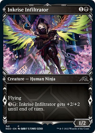 Inkrise Infiltrator (Showcase) (Kamigawa: Neon Dynasty) Near Mint - Nick Nack's Full Frontal Attack