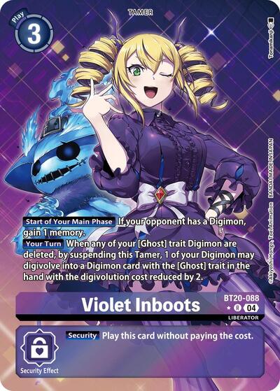 Violet Inboots BT20-088 (Alternate Art) (Release Special Booster 2.5) Medium Play Foil