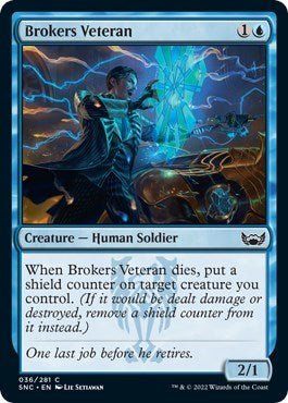 Brokers Veteran (Streets of New Capenna) Near Mint - Nick Nack's Full Frontal Attack