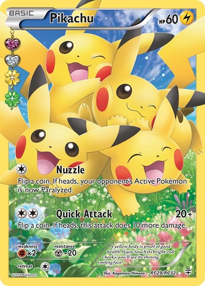 Pikachu (Full Art) (Generations: Radiant Collection) Near Mint Holofoil
