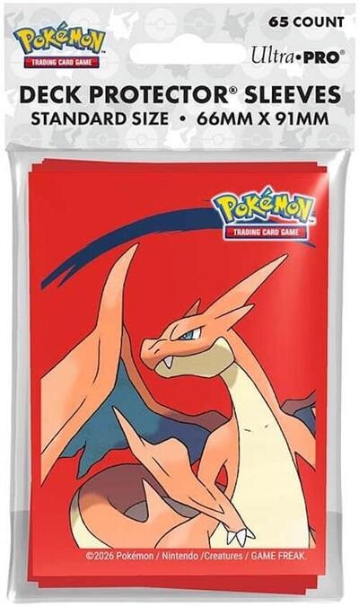 Pokemon Mega Charizard Y Standard Deck Protector (65-Pack) - Nick Nack's Full Frontal Attack
