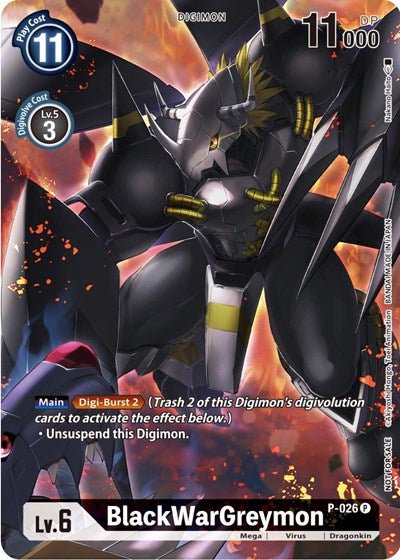 BlackWarGreymon P-026 (Winner Pack Across Time) (Digimon Promotion Cards) Near Mint - Nick Nack's Full Frontal Attack