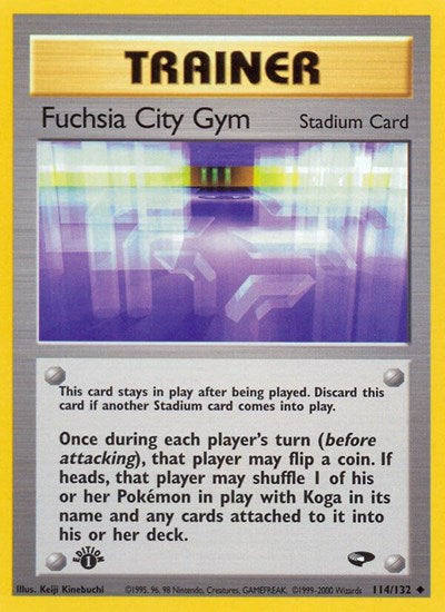 Fuchsia City Gym (Gym Challenge) Light Play 1st Edition