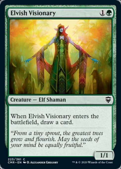 Elvish Visionary (Commander Legends) Near Mint - Nick Nack's Full Frontal Attack