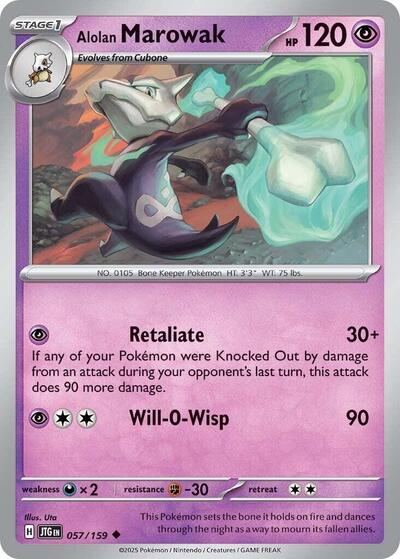 Alolan Marowak (SV09: Journey Together) Near Mint - Nick Nack's Full Frontal Attack