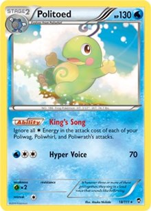 Politoed - 18/111 (Cosmos Holo) (Miscellaneous Cards & Products) Light Play Holofoil