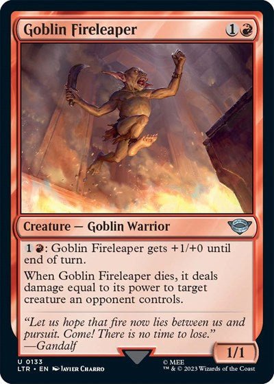 Goblin Fireleaper (Universes Beyond: The Lord of the Rings: Tales of Middle-earth) Near Mint - Nick Nack's Full Frontal Attack