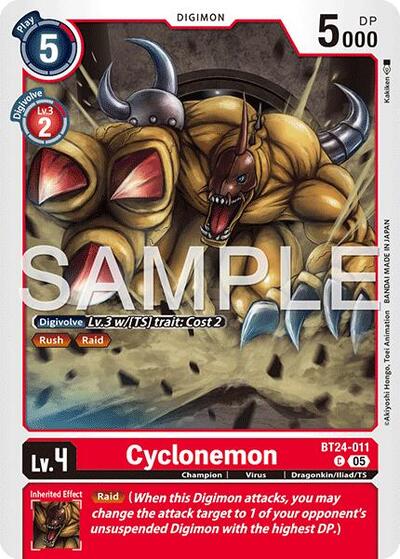 Cyclonemon (Time Stranger) Near Mint - Nick Nack's Full Frontal Attack
