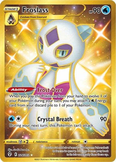 Froslass (Secret) (SWSH07: Evolving Skies) Near Mint Holofoil