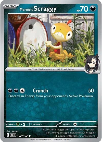 Marnie's Scraggy (SV10: Destined Rivals) Near Mint - Nick Nack's Full Frontal Attack