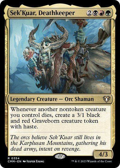 Sek'Kuar, Deathkeeper (Commander Masters) Near Mint - Nick Nack's Full Frontal Attack
