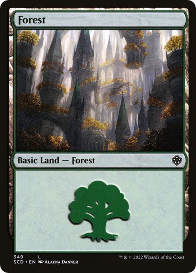 Forest (349) (Commander 2022 Starter Decks) Near Mint - Nick Nack's Full Frontal Attack