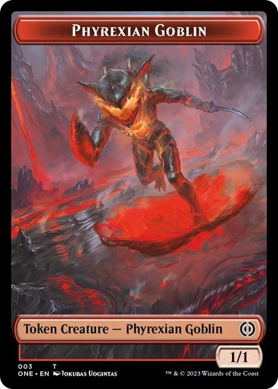 Phyrexian Goblin Token (Phyrexia: All Will Be One) Near Mint - Nick Nack's Full Frontal Attack