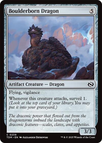 Boulderborn Dragon (Tarkir: Dragonstorm) Near Mint - Nick Nack's Full Frontal Attack