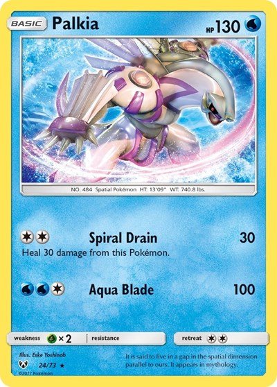 Palkia (Shining Legends) Near Mint Reverse Holofoil - Nick Nack's Full Frontal Attack