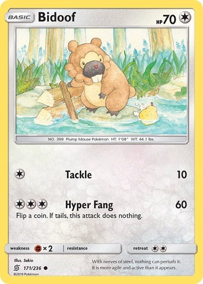 Bidoof (SM - Unified Minds) Near Mint - Nick Nack's Full Frontal Attack