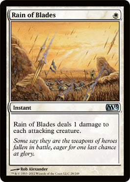 Rain of Blades (Magic 2013 Core Set) Light Play