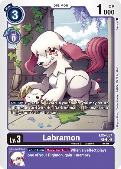 Labramon (Animal Colosseum) Near Mint - Nick Nack's Full Frontal Attack