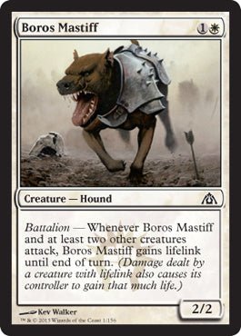 Boros Mastiff (Dragon's Maze) Near Mint - Nick Nack's Full Frontal Attack