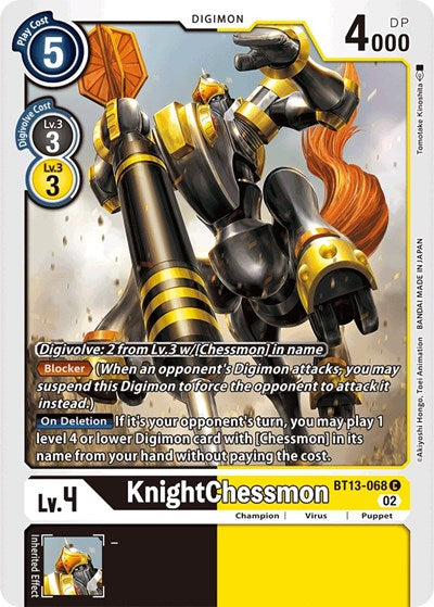 KnightChessmon BT13-068 (Versus Royal Knights) Near Mint