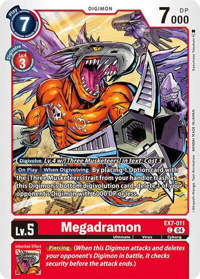 Megadramon (Digimon LIBERATOR) Near Mint - Nick Nack's Full Frontal Attack