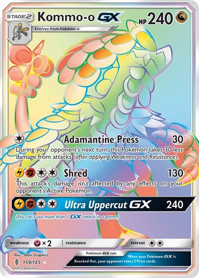 Kommo-o GX (Secret) (SM - Guardians Rising) Near Mint Holofoil