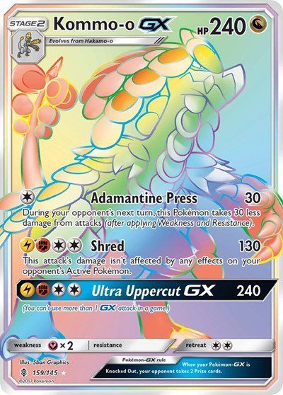 Kommo-o GX (Secret) (SM - Guardians Rising) Near Mint Holofoil - Nick Nack's Full Frontal Attack