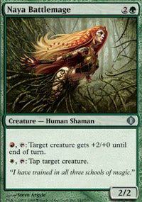 Naya Battlemage (Shards of Alara) Light Play - Nick Nack's Full Frontal Attack