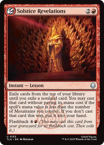 Solstice Revelations (Avatar: The Last Airbender) Near Mint - Nick Nack's Full Frontal Attack