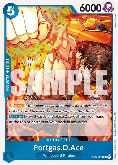 Portgas.D.Ace (053) (500 Years in the Future) Near Mint Foil - Nick Nack's Full Frontal Attack