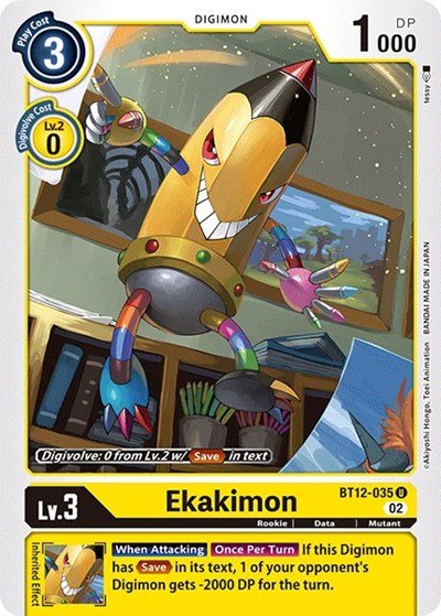 Ekakimon (Across Time) Near Mint - Nick Nack's Full Frontal Attack