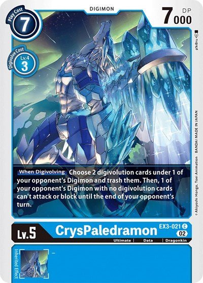 CrysPaledramon (Draconic Roar) Near Mint - Nick Nack's Full Frontal Attack