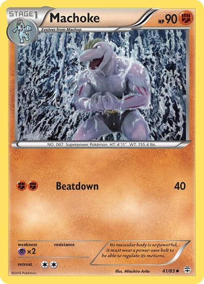 Machoke (Generations) Near Mint Reverse Holofoil