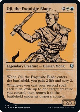 Oji, the Exquisite Blade (Showcase) (Commander Legends: Battle for Baldur's Gate) Near Mint - Nick Nack's Full Frontal Attack