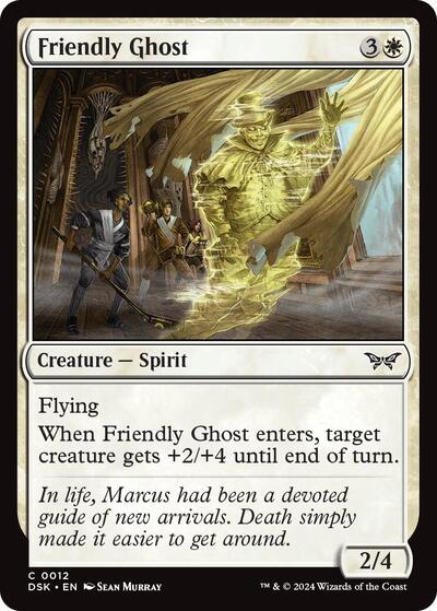 Friendly Ghost (Duskmourn: House of Horror) Near Mint - Nick Nack's Full Frontal Attack