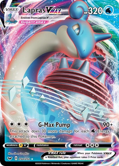 Lapras VMAX (SWSH01: Sword & Shield Base Set) Near Mint Holofoil