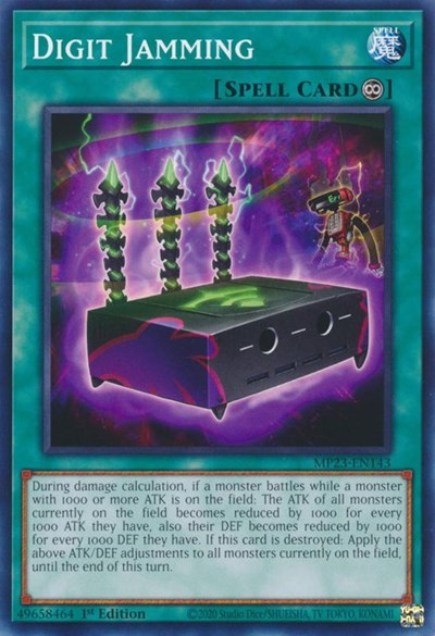 Digit Jamming (25th Anniversary Tin: Dueling Heroes Mega Pack) Light Play 1st Edition