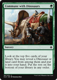 Commune with Dinosaurs (Ixalan) Near Mint - Nick Nack's Full Frontal Attack