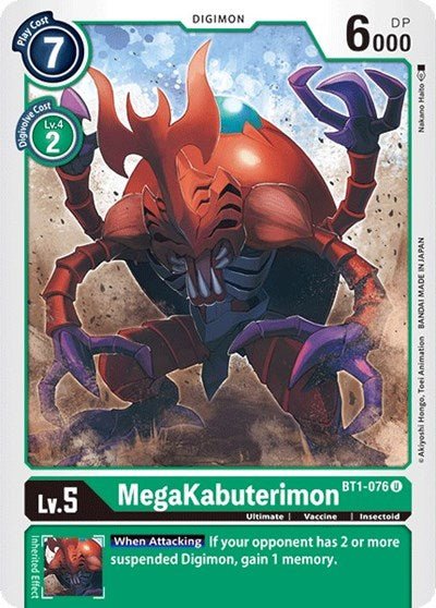 MegaKabuterimon (Release Special Booster) Near Mint - Nick Nack's Full Frontal Attack