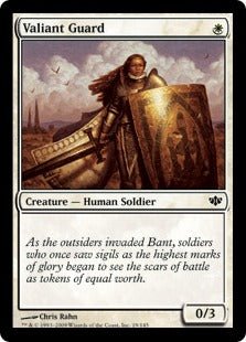 Valiant Guard (Conflux) Light Play - Nick Nack's Full Frontal Attack