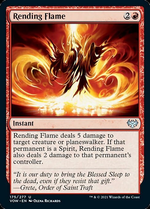 Rending Flame (Innistrad: Crimson Vow) Near Mint - Nick Nack's Full Frontal Attack