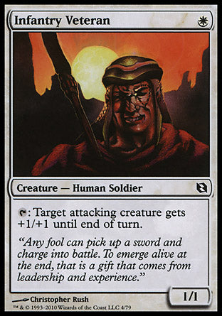 Infantry Veteran (Duel Decks: Elspeth vs Tezzeret) Near Mint - Nick Nack's Full Frontal Attack