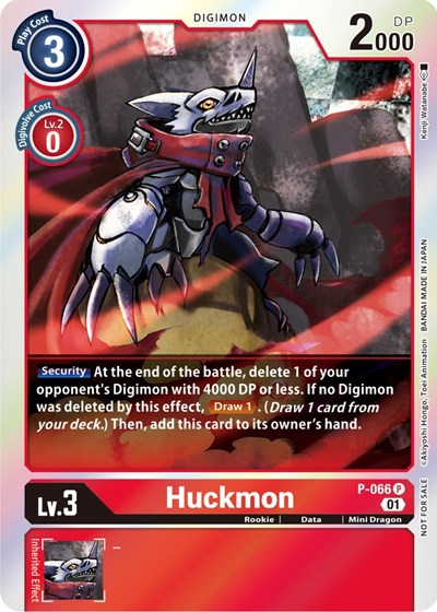 Huckmon P-066 (Limited Card Pack) (Digimon Promotion Cards) Near Mint Foil