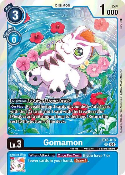 Gomamon (Chain of Liberation) Near Mint Foil - Nick Nack's Full Frontal Attack