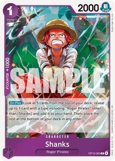 Shanks (065) (Carrying On His Will) Near Mint Foil - Nick Nack's Full Frontal Attack