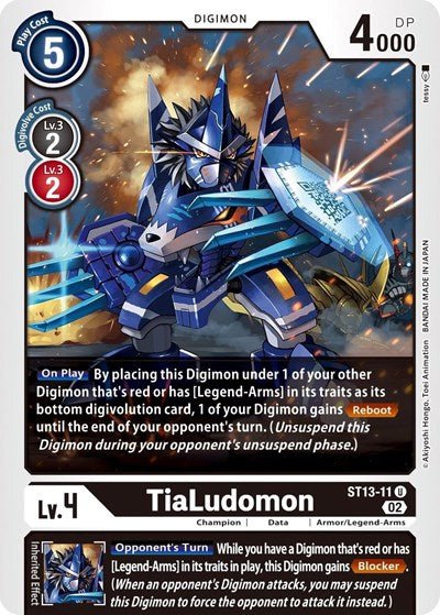 TiaLudomon (Starter Deck 13: Ragnaloardmon) Near Mint - Nick Nack's Full Frontal Attack