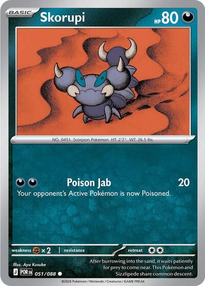 Skorupi (ME03: Perfect Order) Near Mint Reverse Holofoil - Nick Nack's Full Frontal Attack