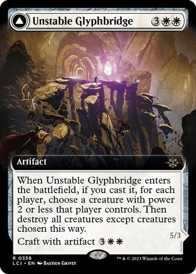 Unstable Glyphbridge (Extended Art) (The Lost Caverns of Ixalan) Near Mint Foil - Nick Nack's Full Frontal Attack